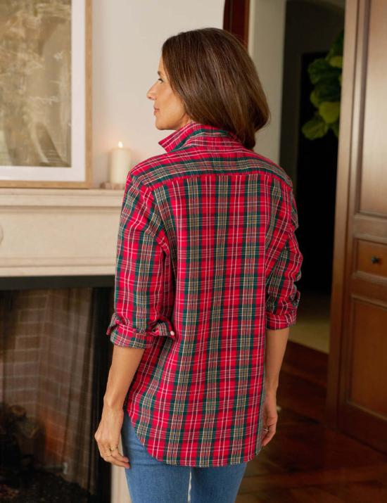  프랭크 앤 에일린 셔츠 프랭크 & 아일린 아일린 릴렉스 버튼업 셔츠 멀티 레드 블루 체크 - FRANK & EILEEN