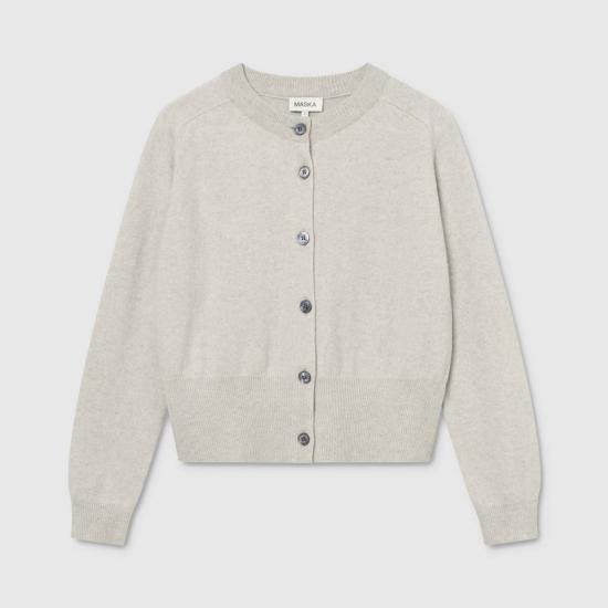  Maska 가디건 마스카 말루 파인 니트 울 크루넥 - OTHER BRANDS