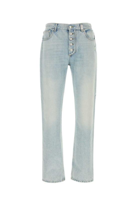  알렉산더 맥퀸 데님 팬츠 블루워시드 데님 진