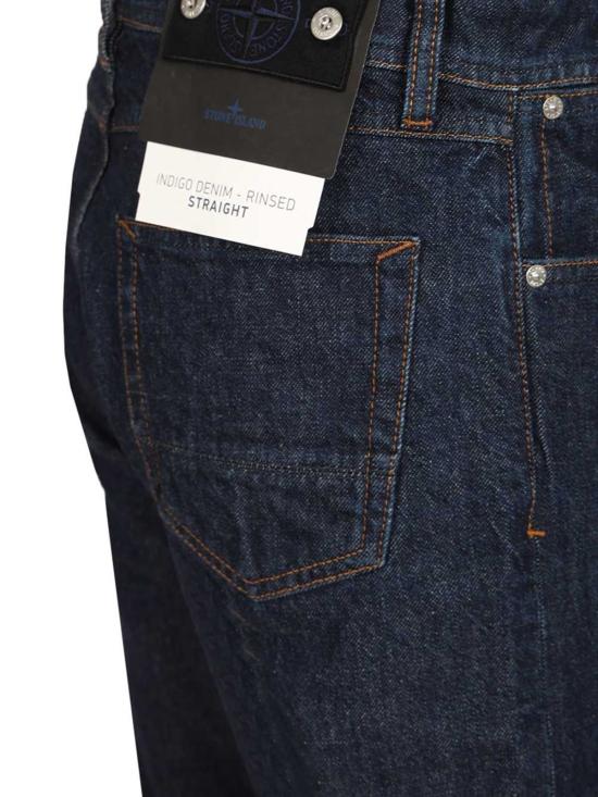  스톤 아일랜드 데님 팬츠 팬츠 불 데님 진 블루 - STONE ISLAND