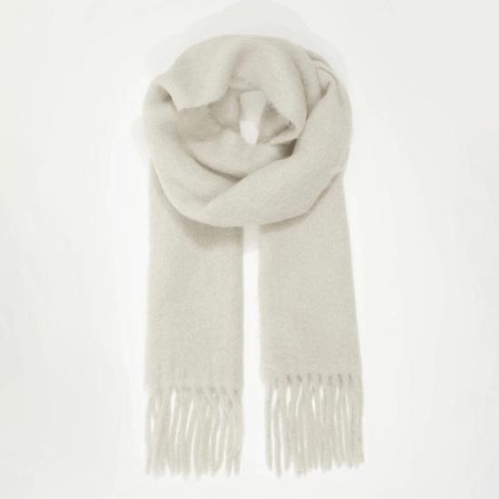  알리지 머플러/스카프 알리시 A4101 프린지 블랭킷 스카프 피스타치오/크림/바롤로 - ALYSI