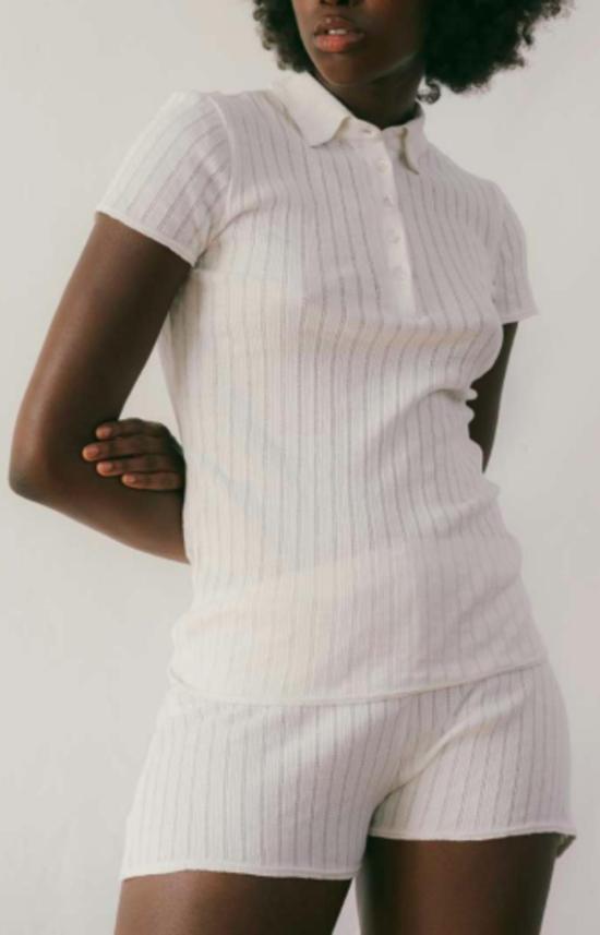  Angie Bauer 반팔 티셔츠 앤지 바우어 제인 탑 크림 - OTHER BRANDS