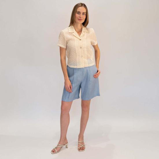  알리지 숏팬츠 알리시 린넨 버뮤다 쇼츠 - ALYSI