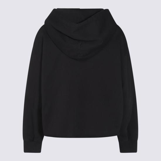  MM6 메종마르지엘라 스웨터 Mm6 메종 마르지엘라 코튼 스웨트셔츠 블랙 - MM6 MAISON MARGIELA