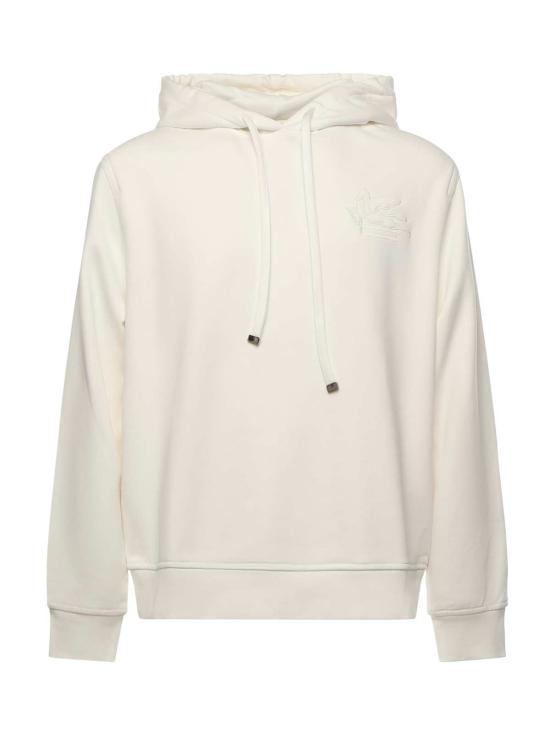  에트로 긴팔 티셔츠 자수 모노그램 코튼 스웨트셔츠