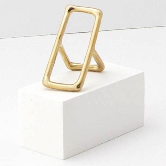  제인 다렌스부르그 반지 제인 다렌스버그 금속 직사각형 - JANE DARENSBOURG