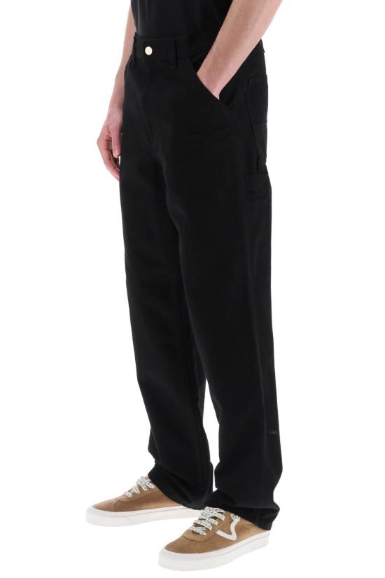  칼하트 스트레이트 팬츠 카하트 싱글 니  블랙 - CARHARTT