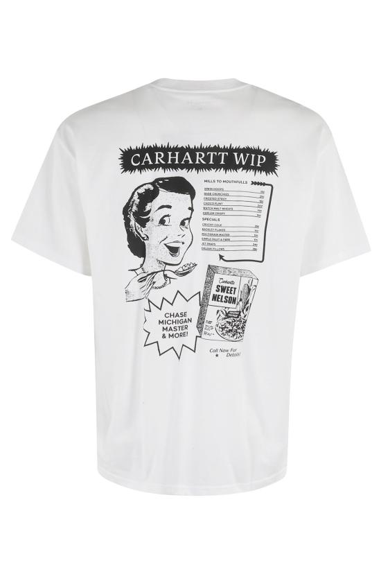  칼하트 반팔 티셔츠 카하트 WIP SS 카탈로그 티셔츠 화이트 - CARHARTT