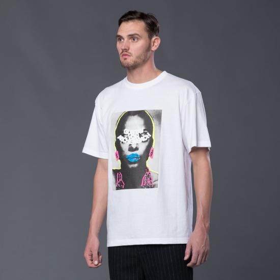  GUSTAV VON ASCHENBACH 반팔 티셔츠 Gustav Von Aschenbach 그래픽 반소매 티셔츠 화이트 - OTHER BRANDS