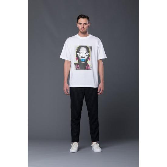  GUSTAV VON ASCHENBACH 반팔 티셔츠 Gustav Von Aschenbach 그래픽 반소매 티셔츠 화이트 - OTHER BRANDS