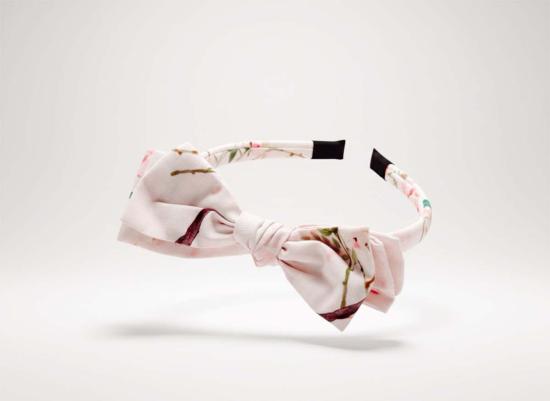  [키즈] Piper&Cloth 헤어 액세서리 쓰리 리틀 보우 헤어밴드 수채화 카멜리아 - PIPER&CLOTH