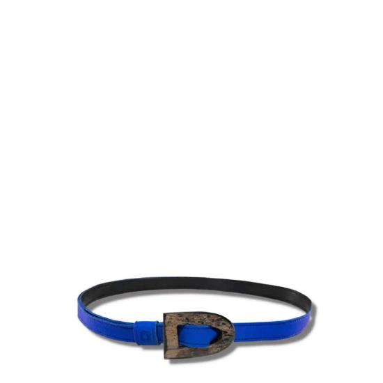  Deux Mains 레귤러 벨트 두 개의 뿔과 가죽  파란색