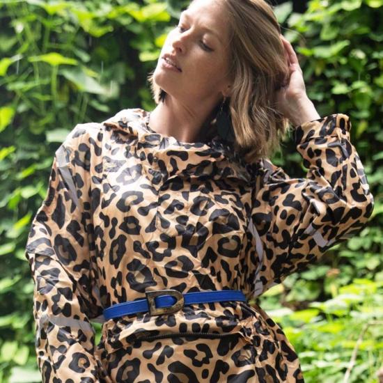  Deux Mains 레귤러 벨트 두 개의 뿔과 가죽  파란색 - DEUX MAINS