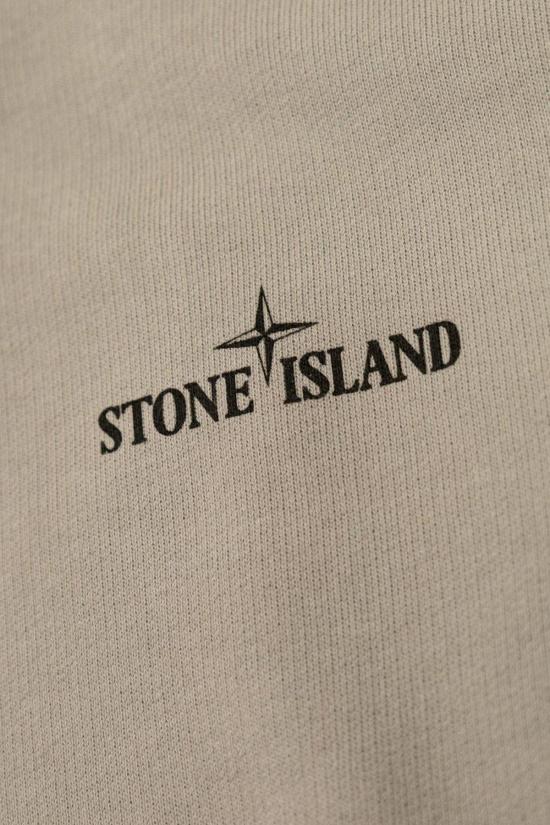  [키즈] 스톤 아일랜드 풀오버 로고 프린트 키즈 저지 스웨트셔츠 더스트 - STONE ISLAND