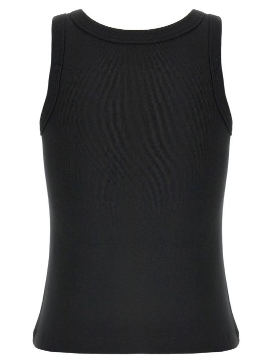  겐조 민소매 티셔츠 보케 플라워 2.0 탑 블랙 - KENZO