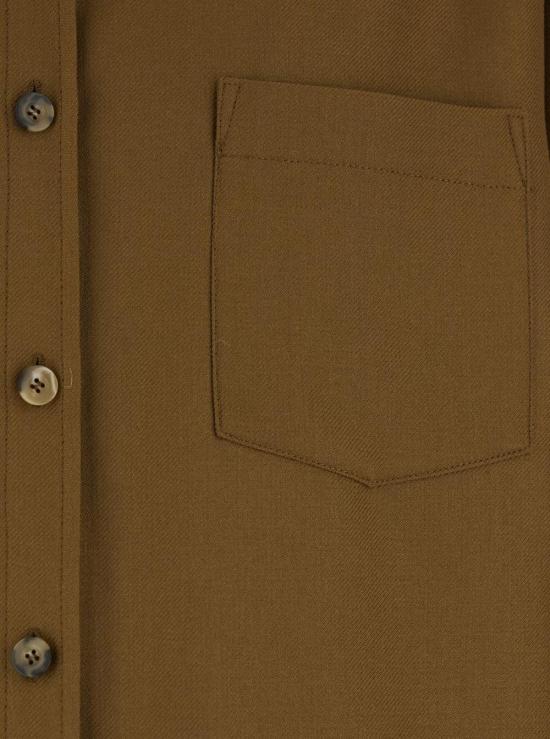  아페쎄 자켓 A.P.C. 브라운 재킷, 클래식 칼라 및 버튼 커프스, 울 혼방 소재 - A.P.C.