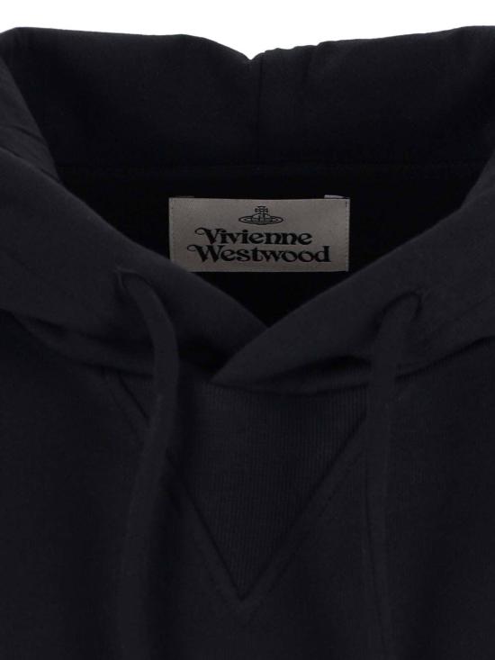  비비안웨스트우드 스웨터 비비안 웨스트우드 풀오버 후드티 블랙 - VIVIENNE WESTWOOD