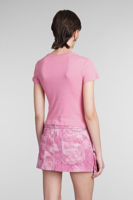  블루마린 반팔 티셔츠 티셔츠 로즈핑크 - BLUMARINE