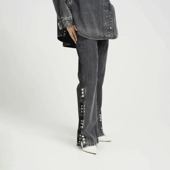  게스투즈 데님 팬츠 Gestuz Zuva 청바지 다크 그레이 워시드 - GESTUZ