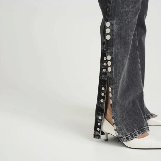  게스투즈 데님 팬츠 Gestuz Zuva 청바지 다크 그레이 워시드 - GESTUZ