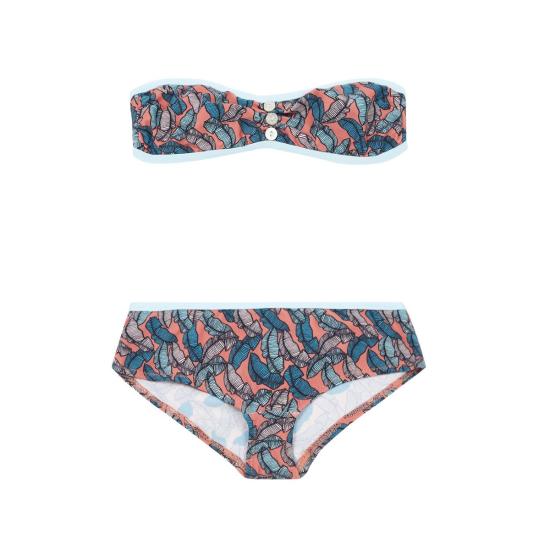  [키즈] Pacific Rainbow 비키니 어린이용 퍼시픽 레인보우 마리나 투피스 수영복 핑크 리프