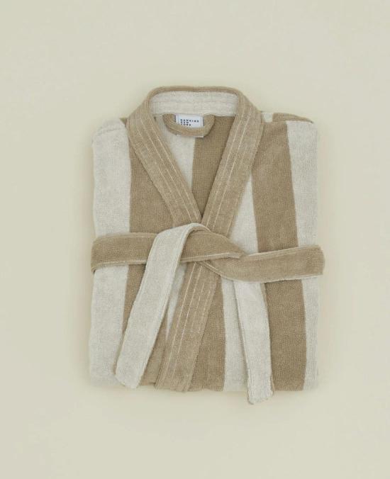  Local Shade 라운지 웨어 로컬 셰이드 심플 스트라이프 테리 소재 목욕가운 - OTHER BRANDS