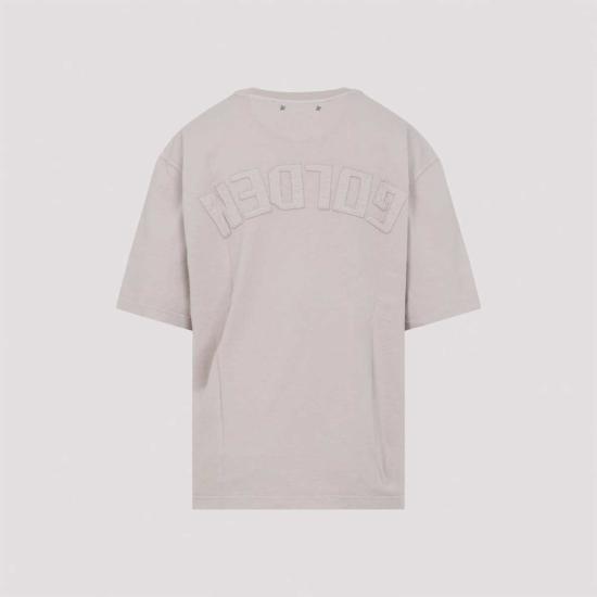  골든구스 반팔 티셔츠 골든 구스 릴렉스핏 티셔츠 섀도우 그레이 - GOLDEN GOOSE