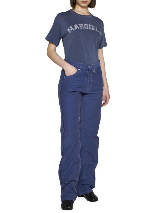  마르지엘라 반팔 티셔츠 메종  크루넥 티셔츠 (로고 레터링 프린트) 469 - MAISON MARGIELA