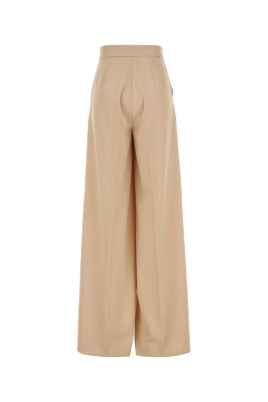  막스마라 스트레이트 팬츠 닌파 와이드 레그 팬츠 베이지 - MAX MARA
