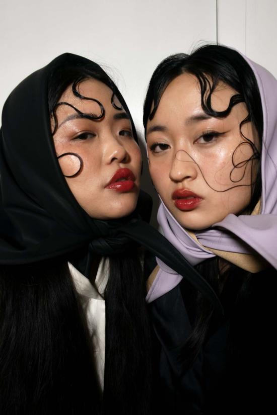  호젠 머플러/스카프 바부슈카 스카프 블랙 - HOZEN