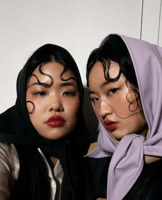  호젠 머플러/스카프 바부슈카 스카프 블랙 - HOZEN