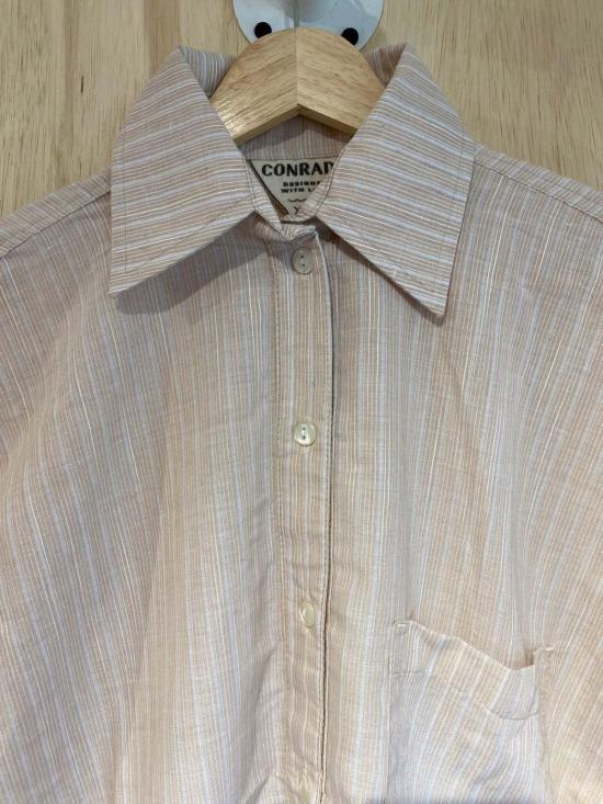  Conrado 셔츠 콘라도 켈시 오렌지 스트라이프 버튼다운 - CONRADO