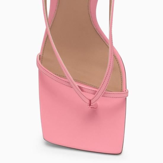  보테가베네타 샌들 보테가 베네타 스퀘어 토 스트랩  블로섬 - BOTTEGA VENETA