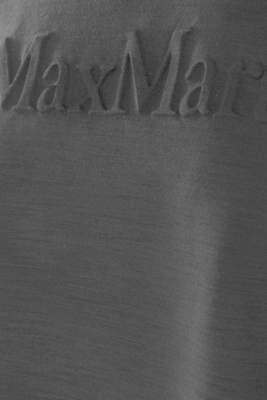  막스마라 반팔 티셔츠 막스 마라 지퍼 디테일 크루넥  블랙 - MAX MARA