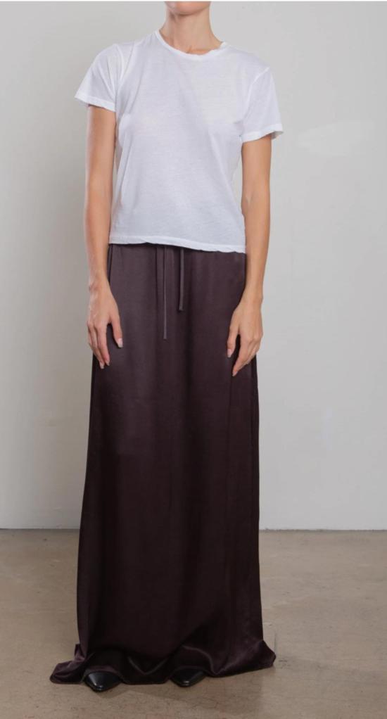  파라오 스커트 수리  빈티지 새틴  건포도 - PHARAOH