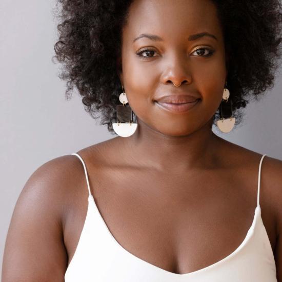  마디디 컬렉티브 이어링 마딜리 콜렉티브 하프 서클 스퀘어 - MAADILI COLLECTIVE