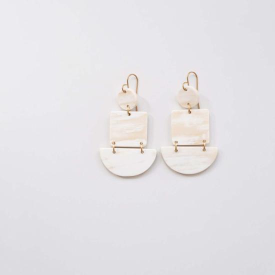  마디디 컬렉티브 이어링 마딜리 콜렉티브 하프 서클 스퀘어 - MAADILI COLLECTIVE