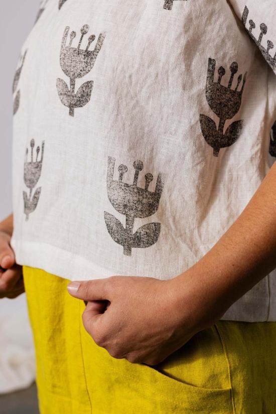  Pamut Apparel USA 반팔 티셔츠 파무트 어패럴 USA 로마  고대 꽃 - OTHER BRANDS