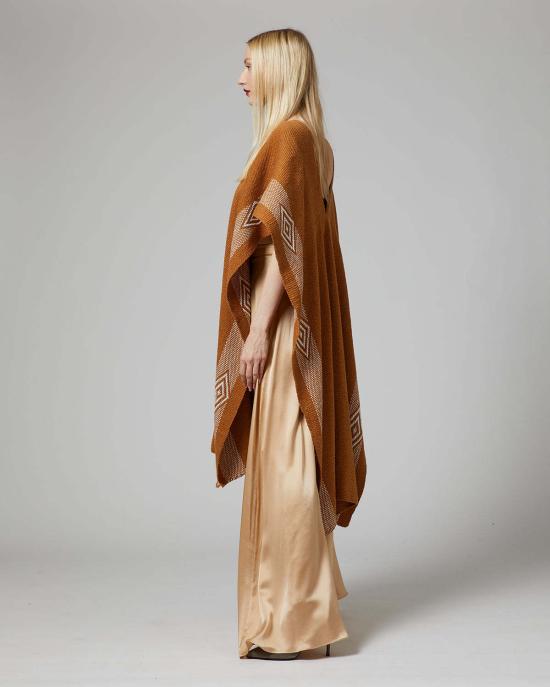  보즈 롱 원피스 만타 디아만테 정글 코튼 드레스 골드/아이보리 - VOZ