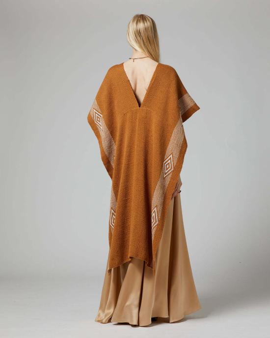  보즈 롱 원피스 만타 디아만테 정글 코튼 드레스 골드/아이보리 - VOZ