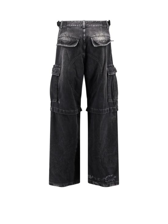  발렌시아가 데님 팬츠 카고  팬츠 블랙 - BALENCIAGA