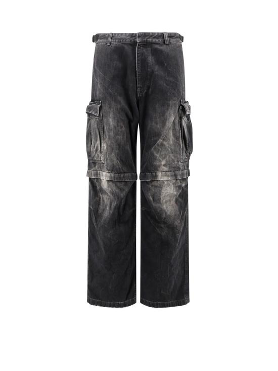  발렌시아가 데님 팬츠 카고  팬츠 블랙