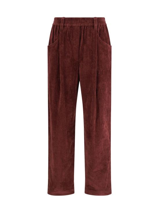  브루넬로 쿠치넬리 스트레이트 팬츠 Brunello Cucinelli 벨벳