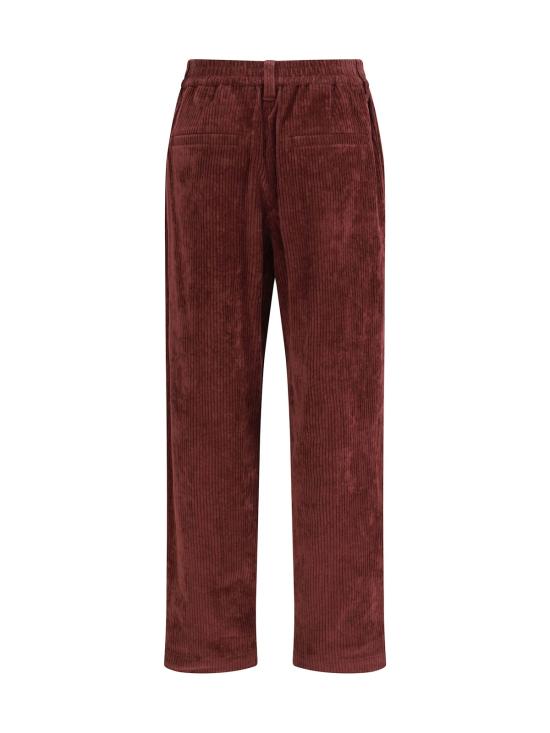  브루넬로 쿠치넬리 스트레이트 팬츠 Brunello Cucinelli 벨벳 - BRUNELLO CUCINELLI