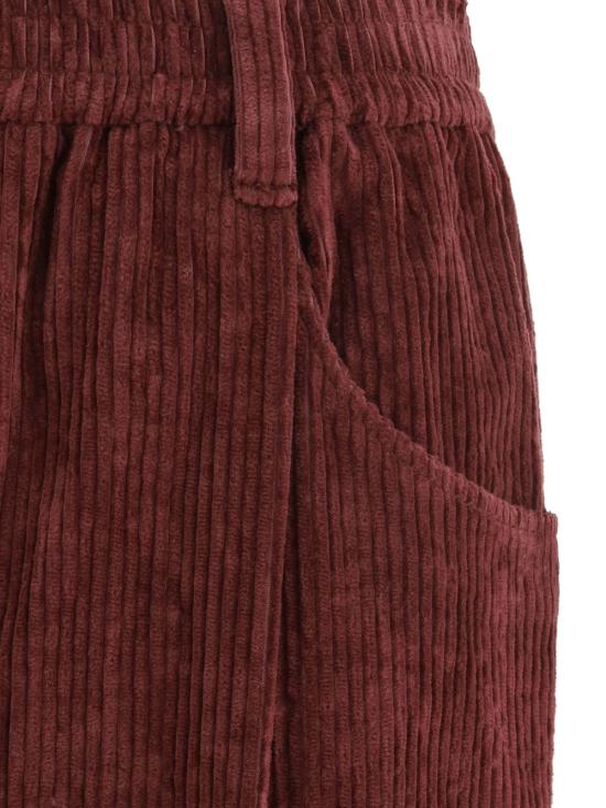  브루넬로 쿠치넬리 스트레이트 팬츠 Brunello Cucinelli 벨벳 - BRUNELLO CUCINELLI