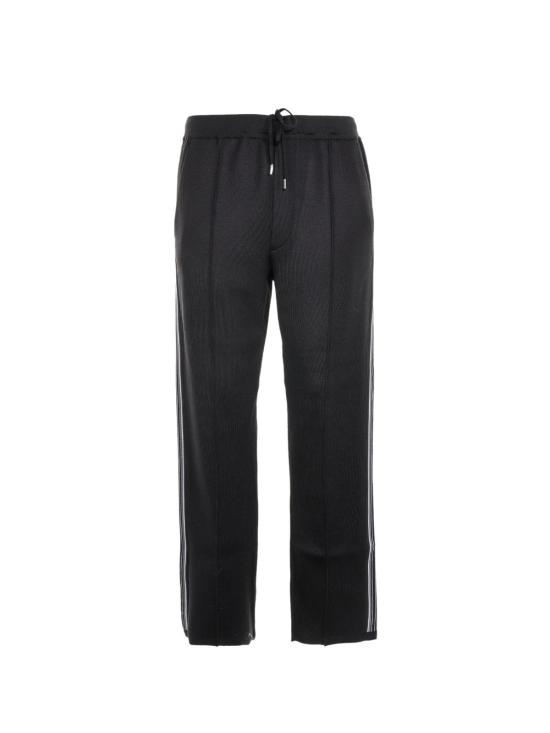  프라다 스트레이트 팬츠 워스티드 울 팬츠 블랙