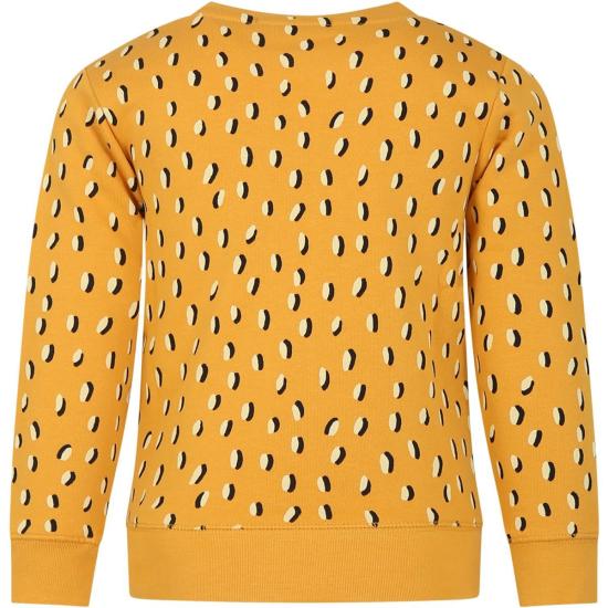  [키즈] 스텔라 맥카트니 풀오버 스텔라 매카트니 아동용 햄버거 프린트 노란색 스웨트셔츠 - STELLA MCCARTNEY