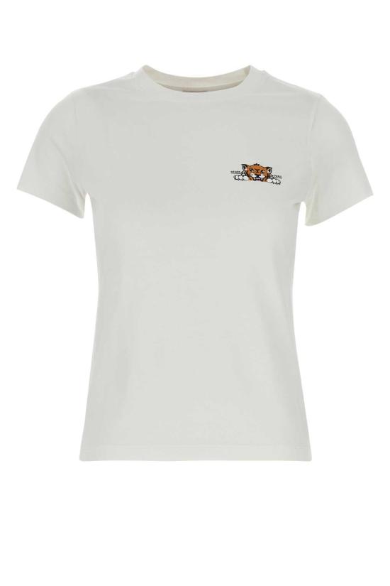  겐조 반팔 티셔츠 켄조 해피 타이거 티셔츠 오프 화이트