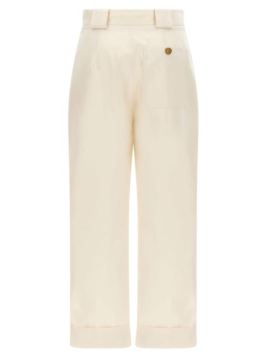  막스마라 스트레이트 팬츠 팔리오  화이트 - MAX MARA