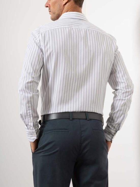  O.N.S 긴팔 셔츠 아서 트랙 스트라이프 셔츠 밝은 흰색/중간 파란색 스트라이프 - OTHER BRANDS